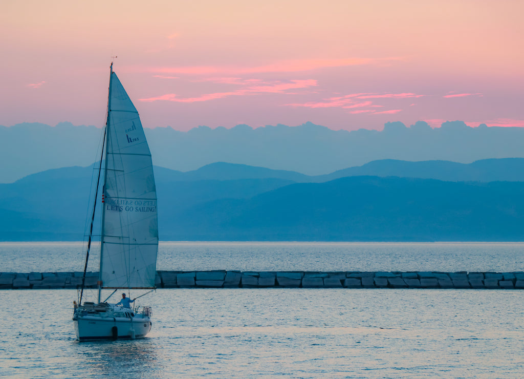 Sailing on Lake Champlain, Vermont
