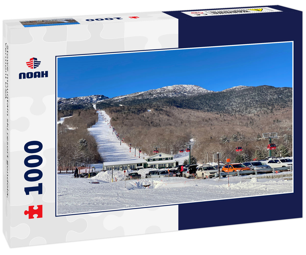 Stowe mountain ski resort gondola, Vermont USA
