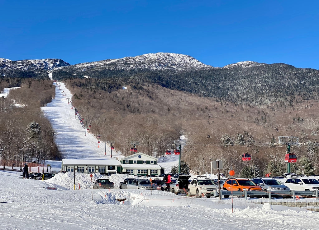 Stowe mountain ski resort gondola, Vermont USA