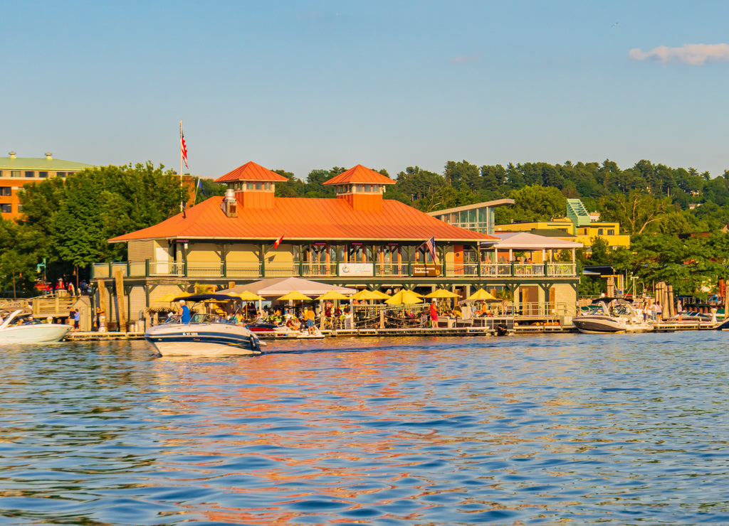 Burlington Community Boathouse on Lake Champlain waterfront, Vermont