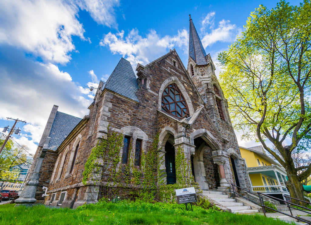 A historic church in Brattleboro, Vermont