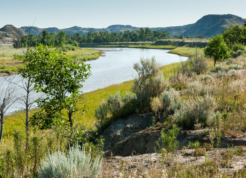 Little Missouri River in Theodore Roosevelt National Park, North Dakota