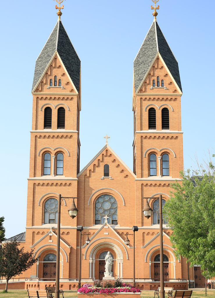 Historic Saint Mary's Church in Richardton, North Dakota, USA