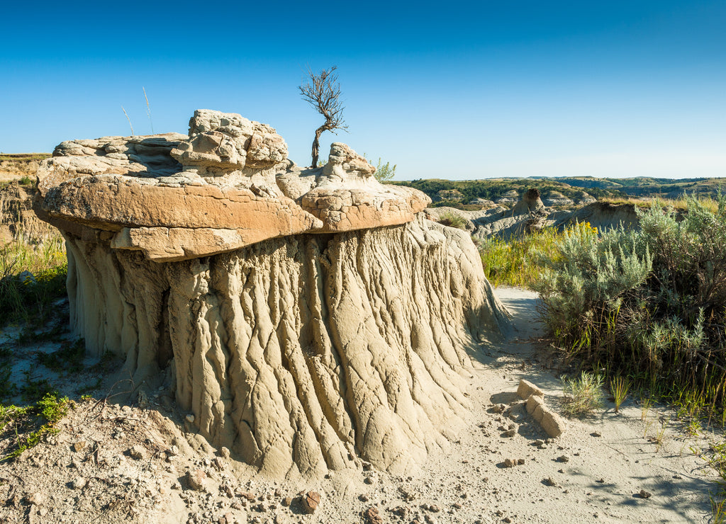 Erosion at Theodore Roosevelt National Park, North Unit, North Dakota