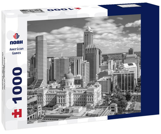 Noah Jigsaw Puzzle Architecture of Old Quebec - Quebec City, Canada in black white 1000 pieces