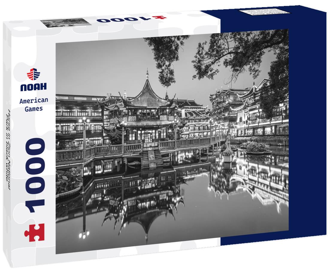 Noah Jigsaw Puzzle Horse in Zion National Park in black white 1000 pieces