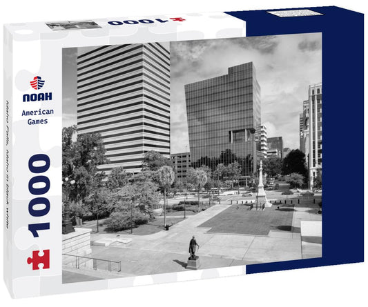 Noah Jigsaw Puzzle Idaho Falls, Idaho in black white 1000 pieces