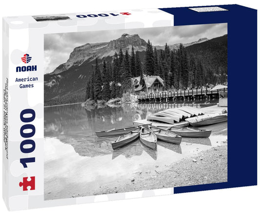 Noah Jigsaw Puzzle Red slot canyon background near Zion National Park, Utah in black white 1000 pieces