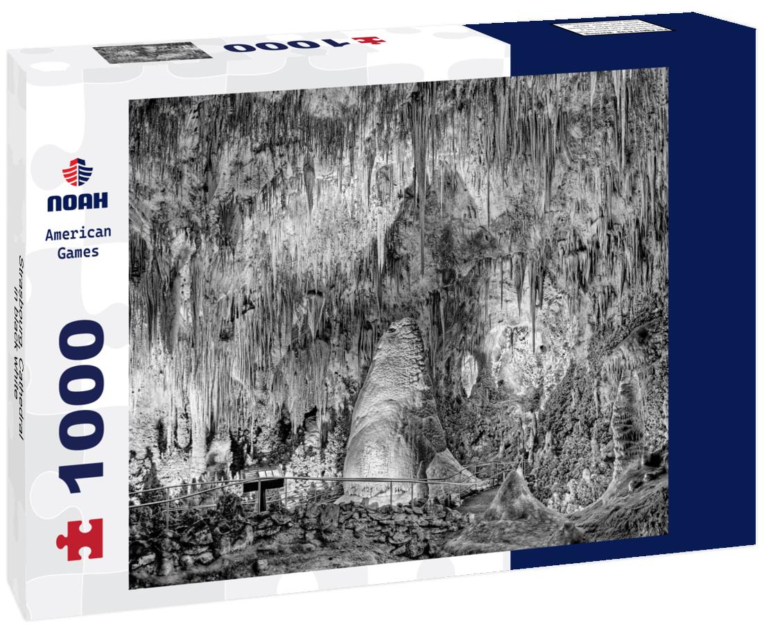 Noah Jigsaw Puzzle Strasbourg, Cathedral in black white 1000 pieces