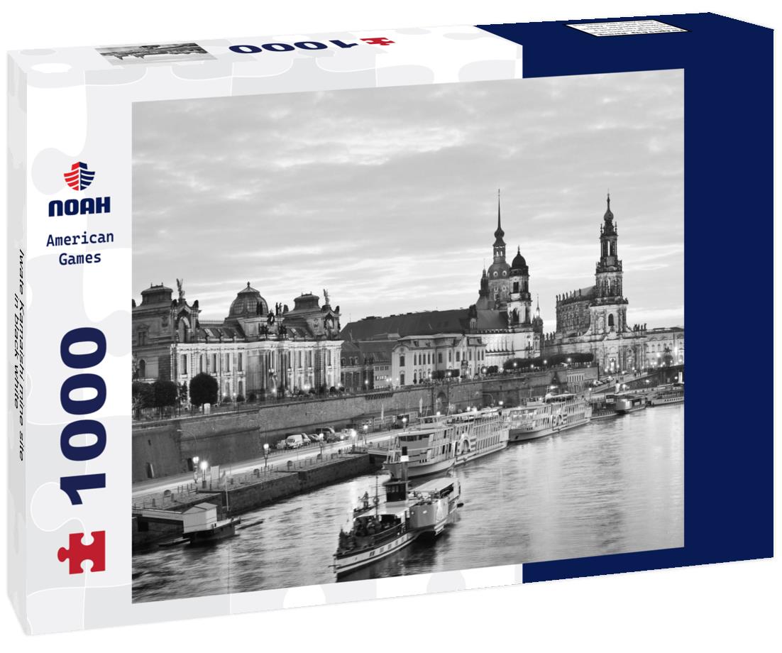 Noah Jigsaw Puzzle Iwate Kamaishi mine site in black white 1000 pieces