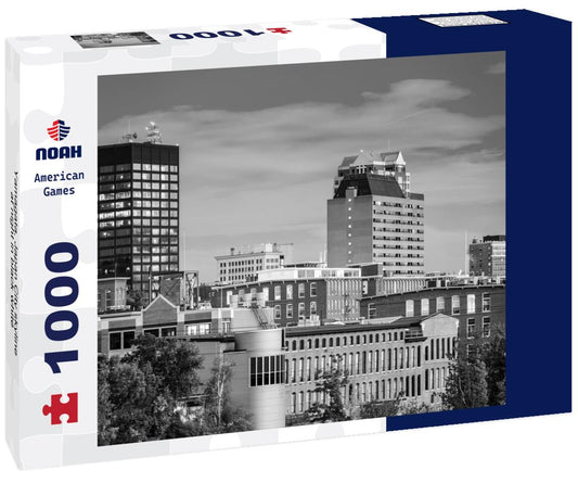 Noah Jigsaw Puzzle Yamagata, Japan City skyline at night in black white 1000 pieces