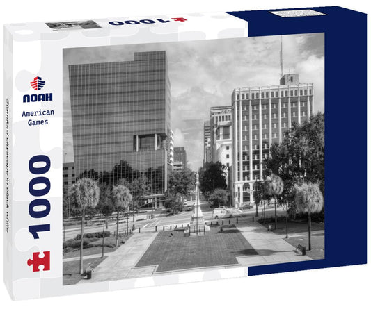 Noah Jigsaw Puzzle Stamford cityscape in black white 1000 pieces