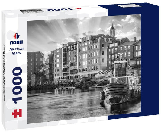 Noah Jigsaw Puzzle Walls and towers of the Fortress of Quebec in black white 1000 pieces