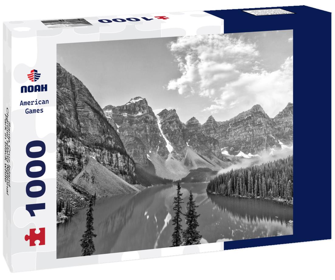 Noah Jigsaw Puzzle Santa Cruz Island, Channel Island National Park in black white 1000 pieces