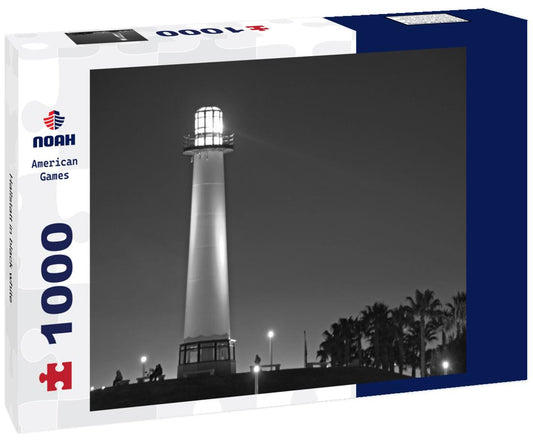 Noah Jigsaw Puzzle Hallstatt in black white 1000 pieces