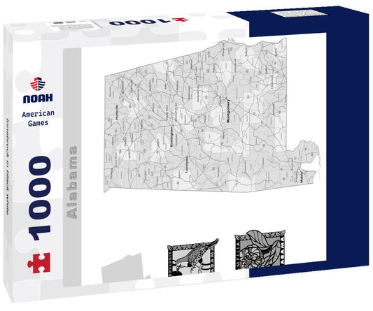 Noah Jigsaw Puzzle Innsbruck in black white 1000 pieces
