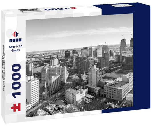 Noah Jigsaw Puzzle The city of Chieti and behind it Mount Gran Sasso in black white 1000 pieces