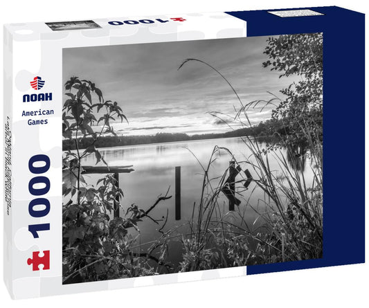 Noah Jigsaw Puzzle Oakland, California, Lake Merritt historic rose arbor in black white 1000 pieces