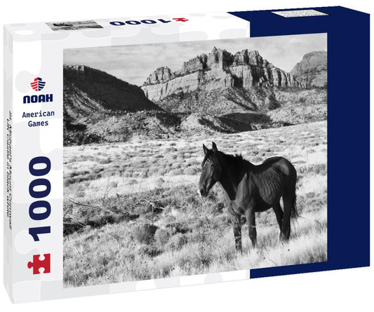 Noah Jigsaw Puzzle St. Michael's Mount Cornwall UK Castle in black white 1000 pieces