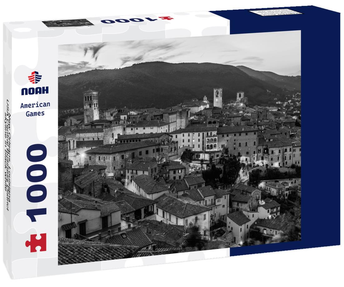 Noah Jigsaw Puzzle New Orleans, Louisiana, USA Central Business District skyline in black white 1000 pieces