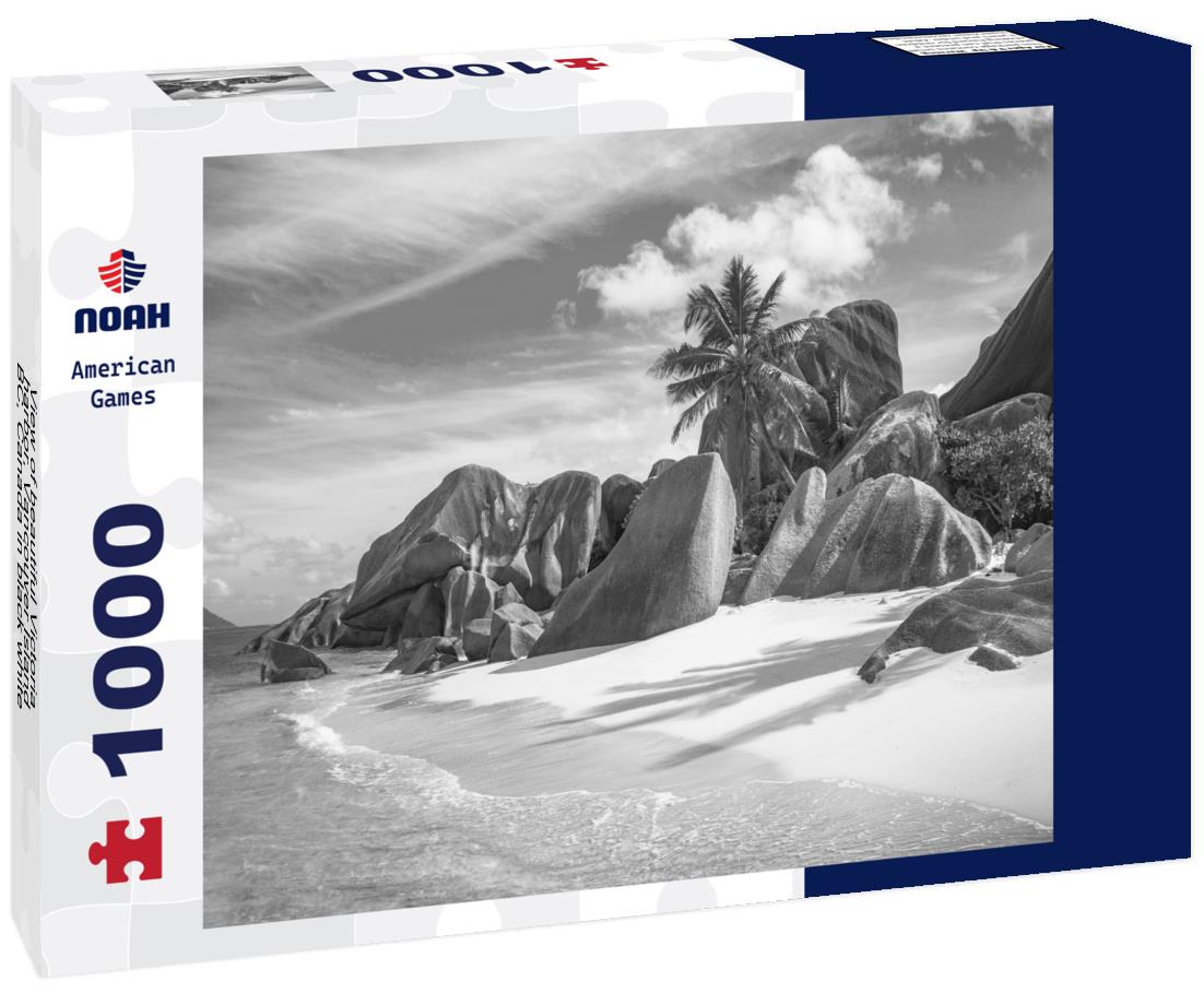 Noah Jigsaw Puzzle View of beautiful Victoria harbor, Vancouver Island, BC, Canada in black white 1000 pieces