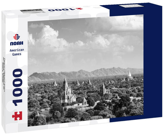 Noah Jigsaw Puzzle Taxco (Silver) town at dusk, Mexico in black white 1000 pieces