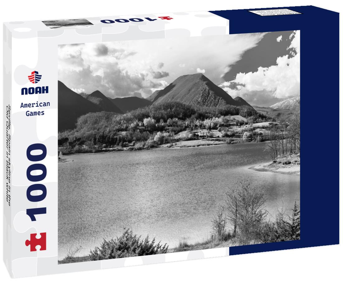 Noah Jigsaw Puzzle Seville, Spain skyline in the Old Quarter in black white 1000 pieces