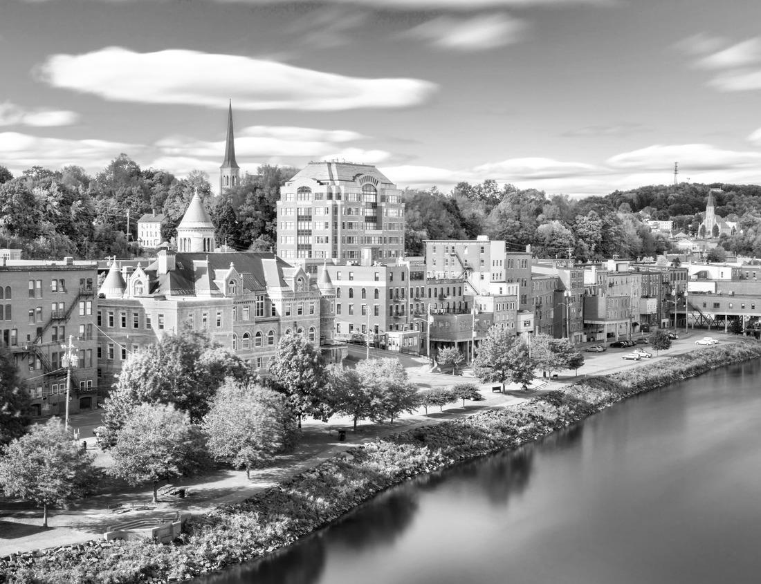 Noah Jigsaw Puzzle Atlanta, Georgia, USA Downtown skyline at sunset in black white 1000 pieces