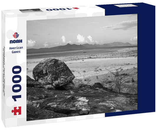 Noah Jigsaw Puzzle Asahikawa, Japan Winter city in Hokkaido in black white 1000 pieces