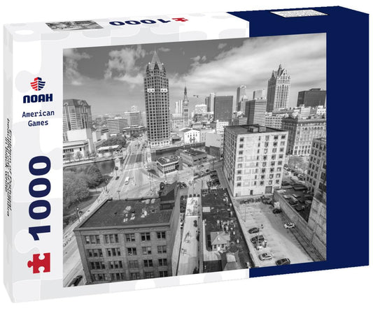 Noah Jigsaw Puzzle Emblem of Portugal - beautiful city of Coimbra in black white 1000 pieces