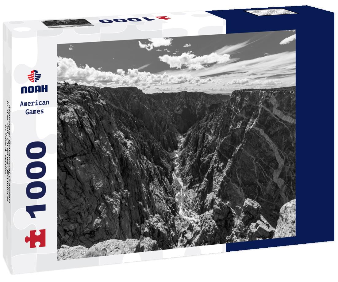 Noah Jigsaw Puzzle Montreal Botanical Garden in the fall, Quebec Province in black white 1000 pieces