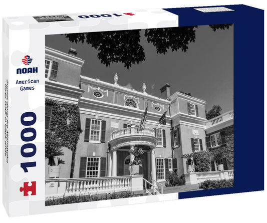 Noah Jigsaw Puzzle Sunset along the Mishawaka River Walk in black white 1000 pieces