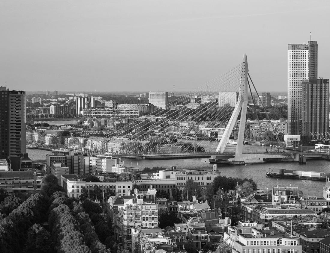 Noah Jigsaw Puzzle Downtown Minneapolis, Minnesota at night time as seen from the famous stone arch bridge in black white 1000 pieces