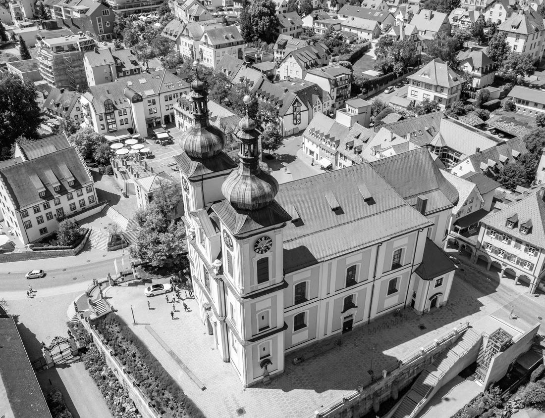 Noah Jigsaw Puzzle Beautiful view of the sea and the white and blue village of Sidi Bou Said. Tunisia in black white 1000 pieces
