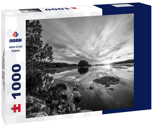 Noah Jigsaw Puzzle King George River Gorge, Kimberley, Australia in black white 1000 pieces