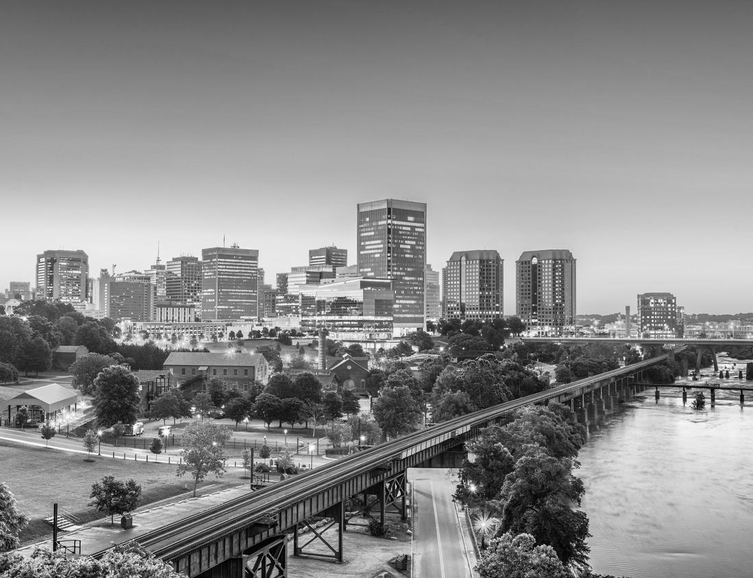 Noah Jigsaw Puzzle Birmingham, Alabama, USA Downtown City Skyline in black white 1000 pieces