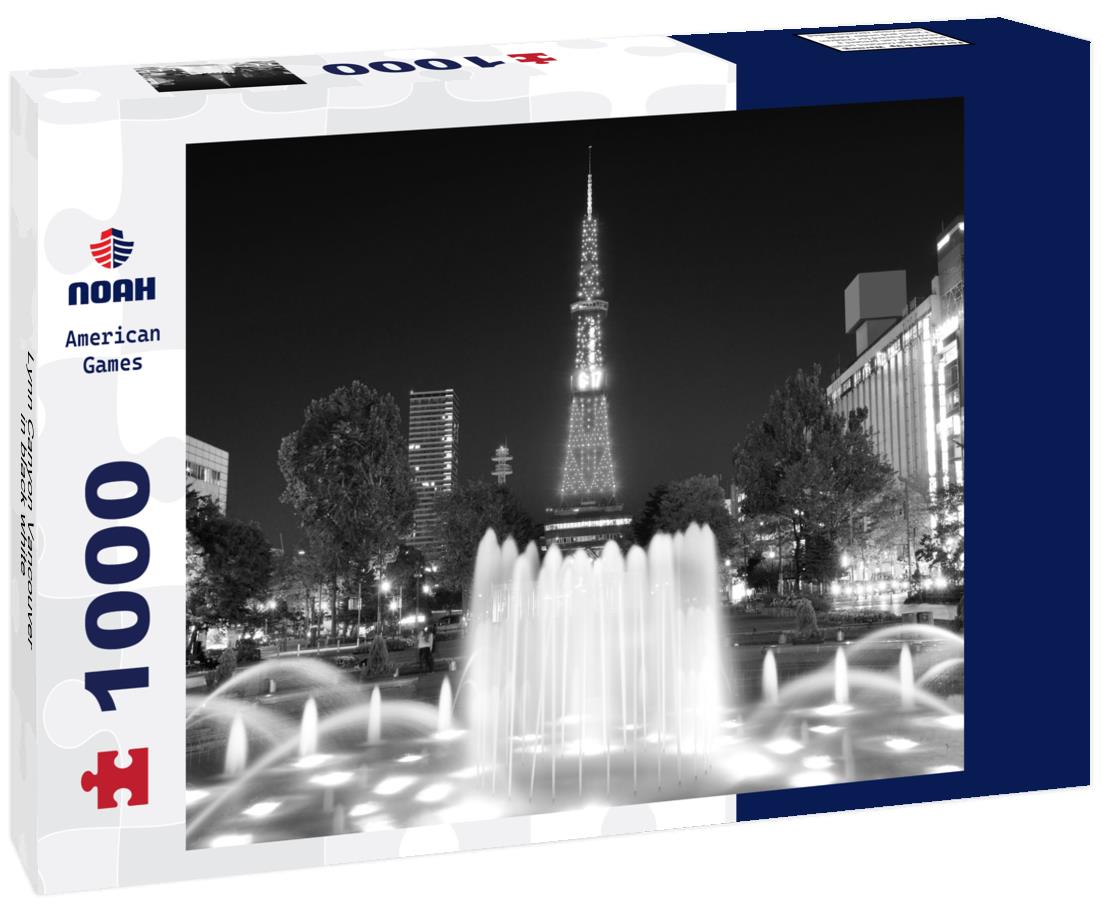 Noah Jigsaw Puzzle Lynn Canyon Vancouver in black white 1000 pieces