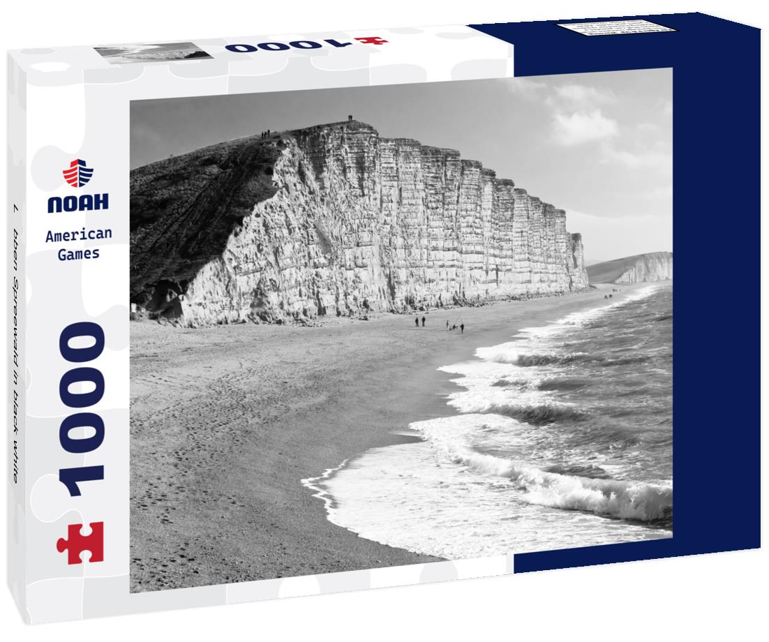 Noah Jigsaw Puzzle Lübben Spreewald in black white 1000 pieces