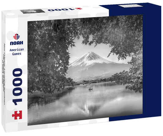 Noah Jigsaw Puzzle New Orleans, Louisiana downtown city skyline at twilight in black white 1000 pieces