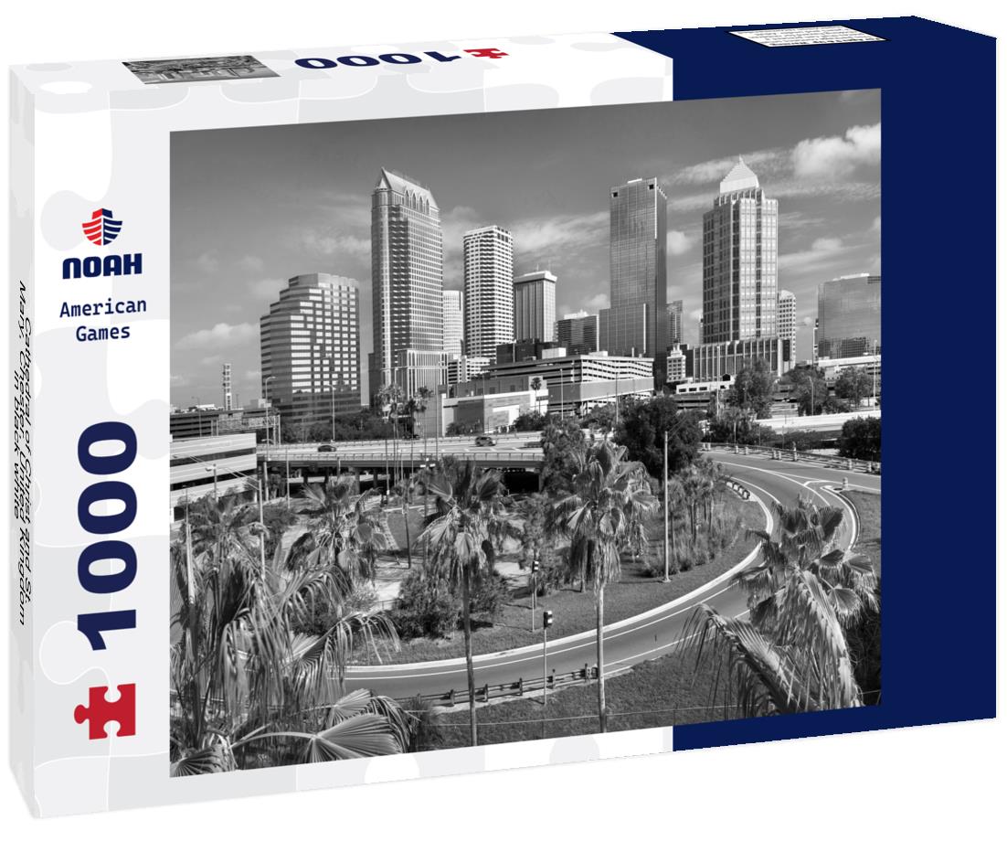 Noah Jigsaw Puzzle Cathedral of Christ and St. Mary, Chester, United Kingdom in black white 1000 pieces