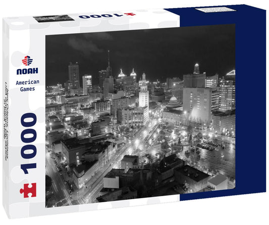 Noah Jigsaw Puzzle New Orleans, Louisiana, USA downtown city skyline in black white 1000 pieces