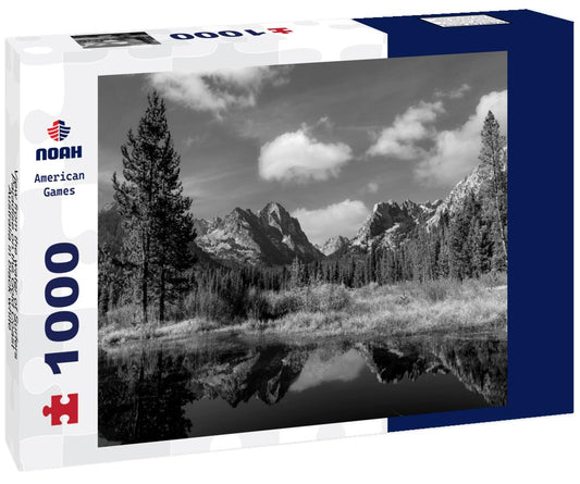 Noah Jigsaw Puzzle View from the water of Surfers Paradise on the Gold Coast, Australia in black white 1000 pieces