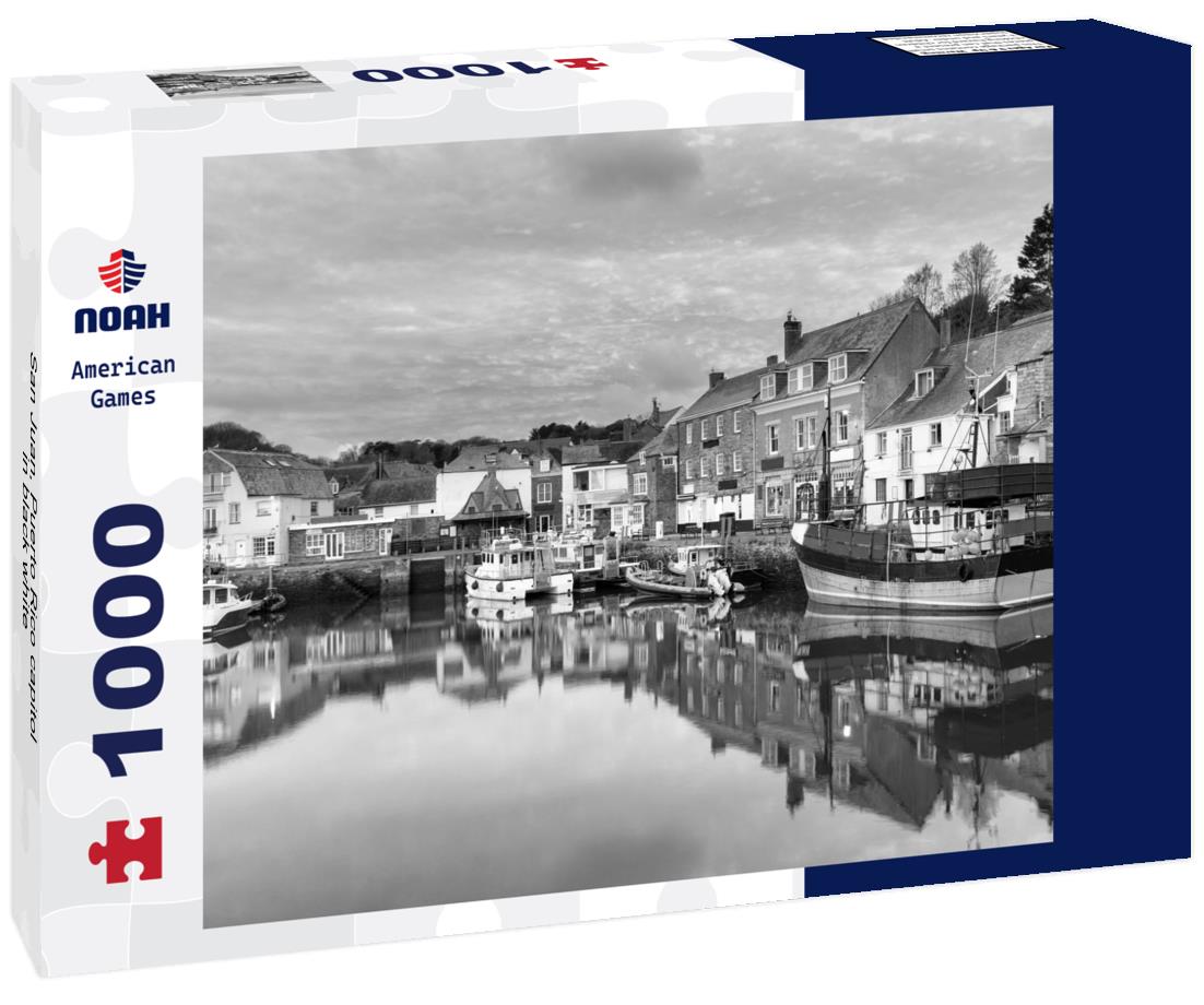 Noah Jigsaw Puzzle San Juan, Puerto Rico capitol in black white 1000 pieces