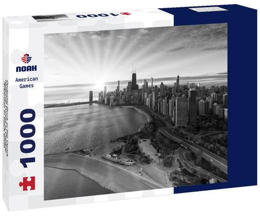 Noah Jigsaw Puzzle Pedestal Rock in the Ozark National Forest in Central Arkansas in black white 1000 pieces