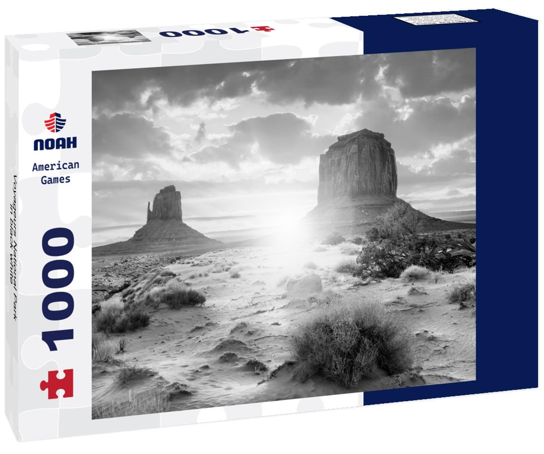 Noah Jigsaw Puzzle Voyageurs National Park in black white 1000 pieces