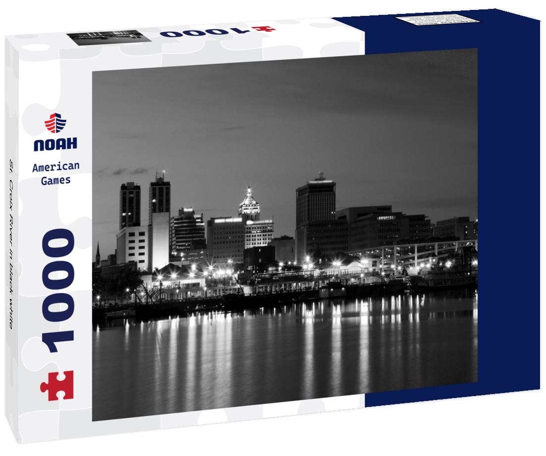 Noah Jigsaw Puzzle St. Croix River in black white 1000 pieces