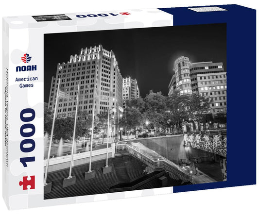 Noah Jigsaw Puzzle Richmond, Virgina, USA downtown skyline in black white 1000 pieces