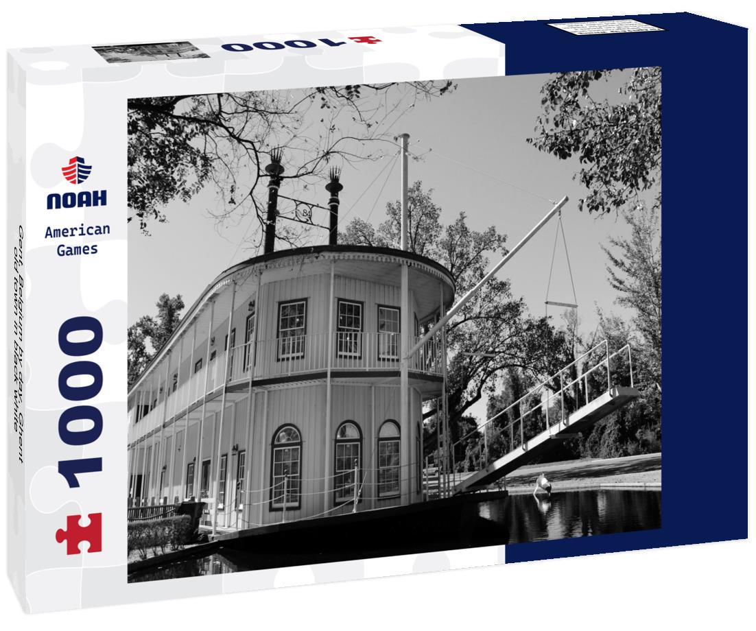 Noah Jigsaw Puzzle Gent, Belgium by day, Ghent old town in black white 1000 pieces