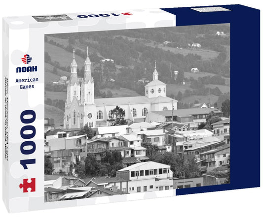 Noah Jigsaw Puzzle Biloxi, Mississippi, USA Light House at dusk in black white 1000 pieces