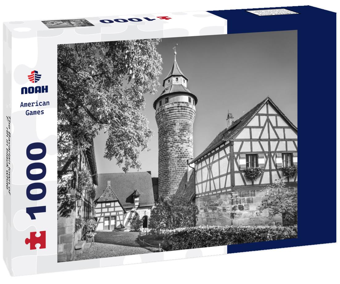 Noah Jigsaw Puzzle The Bavarian town of Fürth in black white 1000 pieces